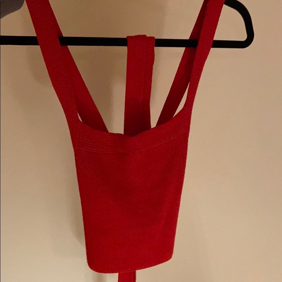 Red wrap top - Picture 2 of 3